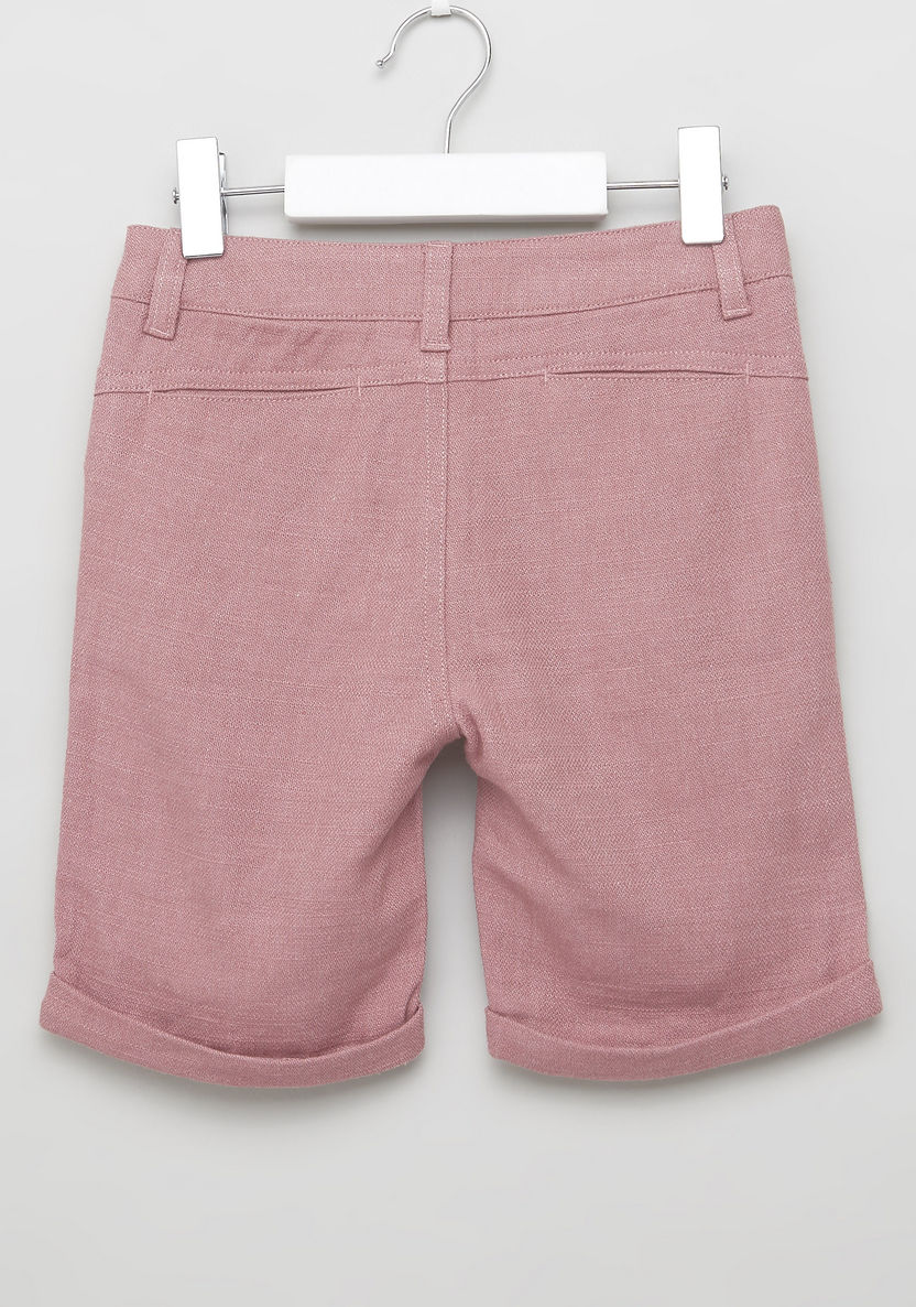 Eligo Striped Polo T-shirt with Pocket Detail Shorts-Clothes Sets-image-6