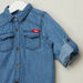 Lee Cooper Denim Shirt with Spread Collar and Long Sleeves-Shirts-thumbnail-3