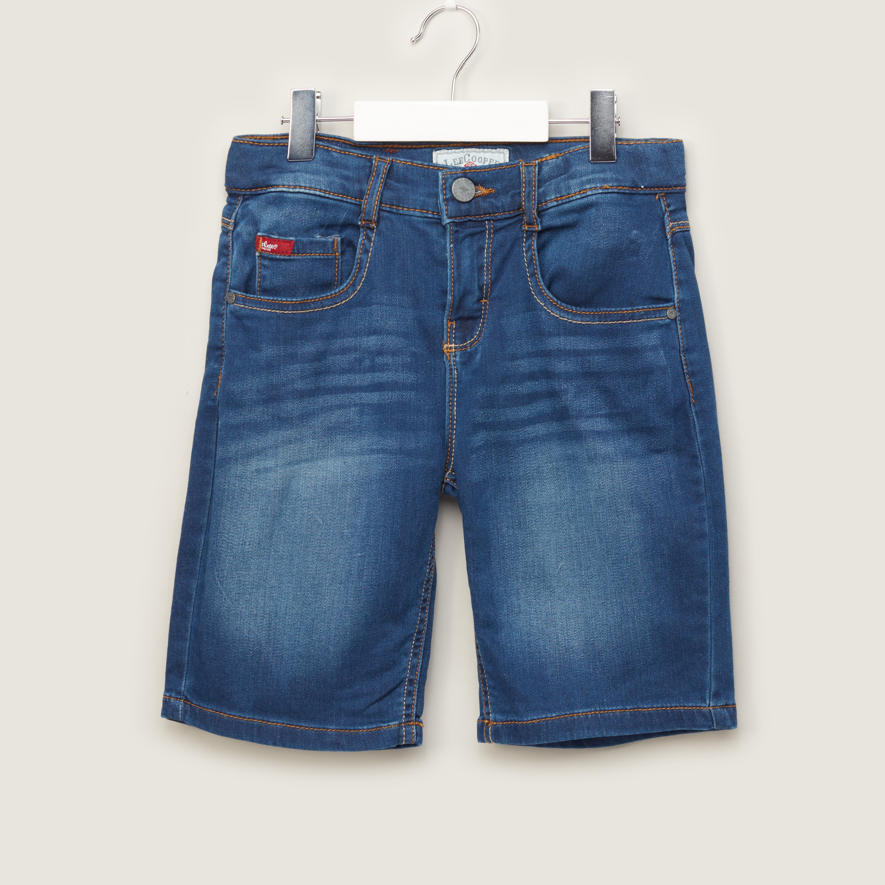 شورت دنيم بقصّة عادية من لي كوبر-baby-boys-clothing-bottoms-shorts-image-1