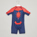 Spider-Man Print Romper with Round Neck and Short Sleeves-Swimwear-thumbnail-2