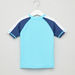 Juniors Textured T-shirt with Round Neck and Raglan Sleeves-T Shirts-thumbnail-2