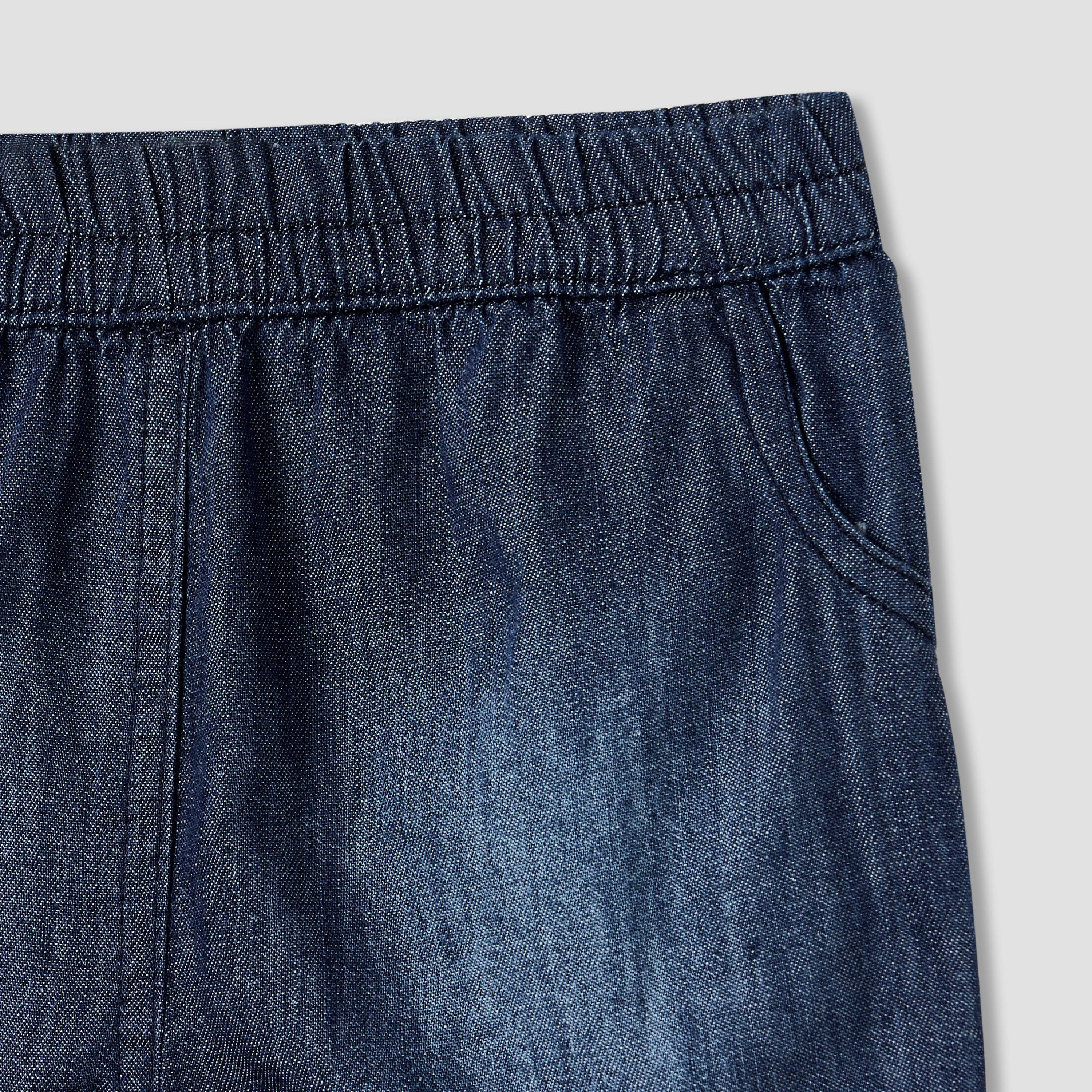 Juniors Regular Fit Denim Shorts-baby-boys-clothing-bottoms-shorts-image-2