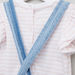 Juniors Striped Short Sleeves T-shirt with Dungarees-Clothes Sets-thumbnail-3