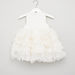 Juniors Textured Sleeveless Dress with Ruffle Detail-Dresses%2C Gowns and Frocks-thumbnail-2