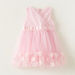 Juniors Textured Sleeveless Dress with V-neck and Tie-Ups-Dresses%2C Gowns and Frocks-thumbnail-0