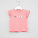 Hello Kitty Print T-shirt with Round Neck and Cap Sleeves - Set of 2-T Shirts-thumbnail-1