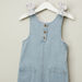 Juniors Denim Sleeveless Dress with Pocket Detail-Dresses%2C Gowns and Frocks-thumbnail-1