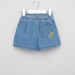 Juniors Sequin Detail Denim Shorts with Tie Ups-Shorts-thumbnail-2