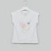 Juniors Bird Print T-shirt with Applique Detail-T Shirts-thumbnail-0