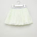 Juniors Textured Mini Skirt with Elasticised Waistband-Skirts-thumbnail-0