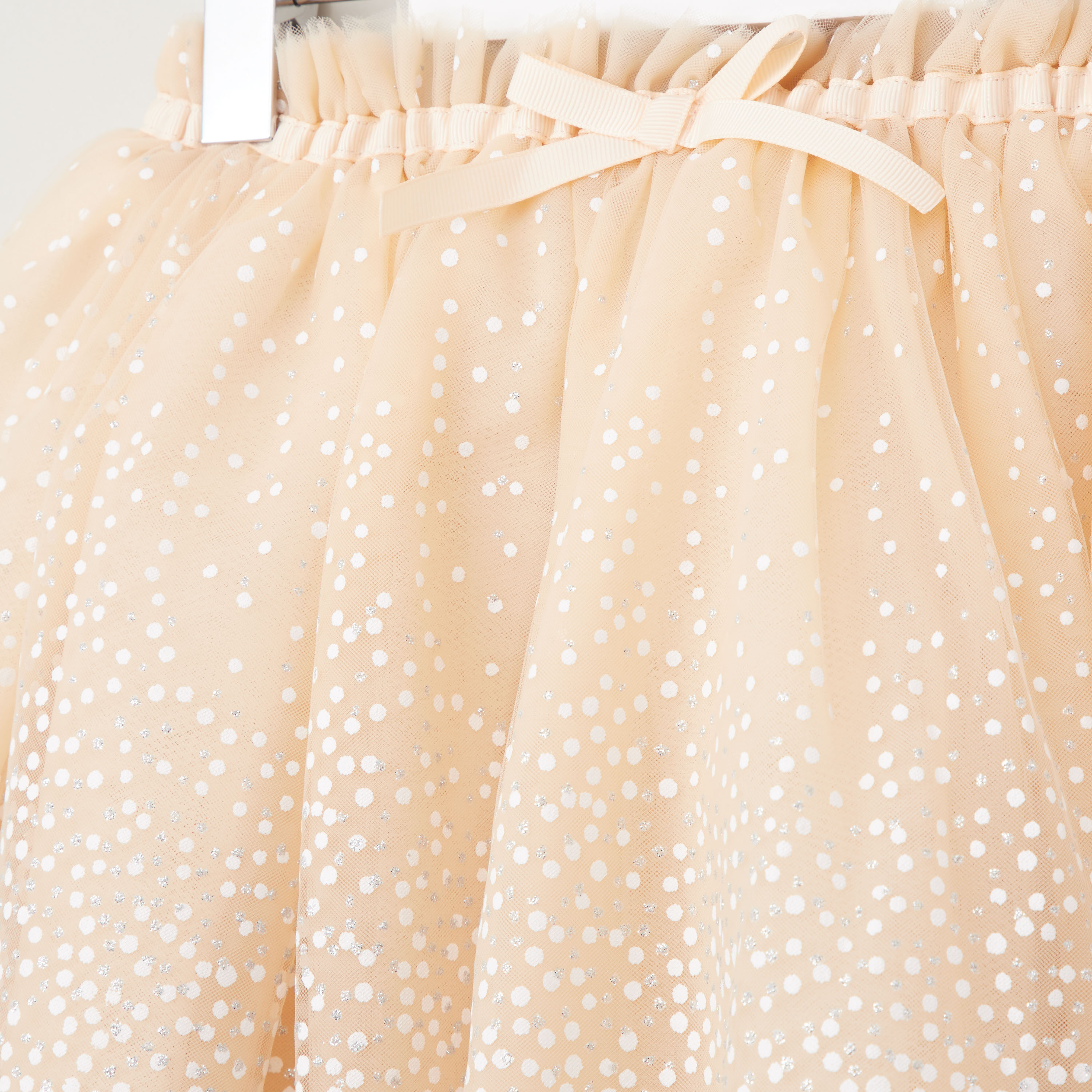 تنورة بطبعات منقطة مع فيونكة من جونيورز-baby-girls-clothing-bottoms-skirts-image-2