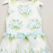 Juniors Printed Sleeveless Dress with Flower Applique Detail-Dresses%2C Gowns and Frocks-thumbnail-1