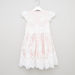 Juniors Lace Dress with Round Neck and Cap Sleeves-Dresses%2C Gowns and Frocks-thumbnail-2