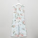 Juniors Floral Print Sleeveless Romper with Ruffle Detail-Rompers%2C Dungarees and Jumpsuits-thumbnail-2
