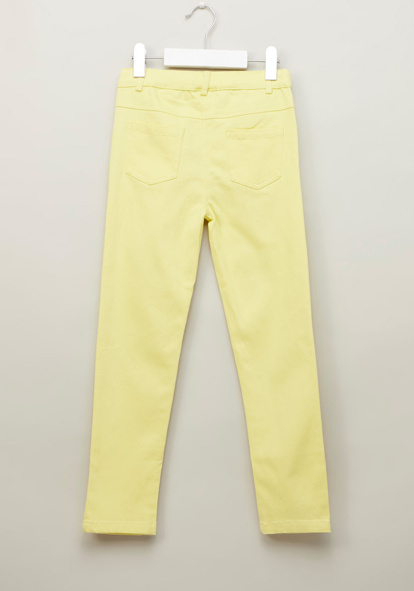 Eligo Plain Pants with Belt Loops and Pocket Detail-Pants-image-1