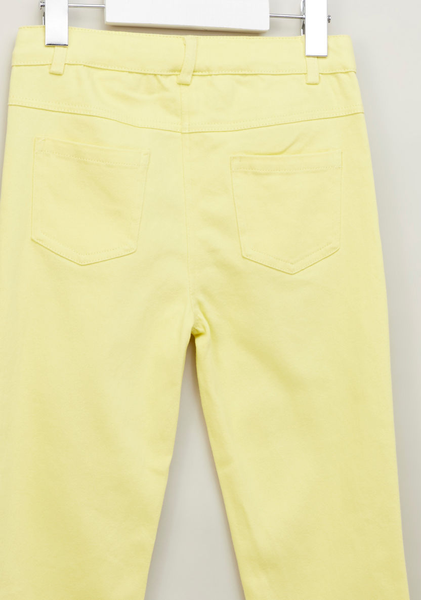 Eligo Plain Pants with Belt Loops and Pocket Detail-Pants-image-2