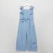 Eligo Denim Dungarees with Ruffle and Embroidery Detail-Rompers%2C Dungarees and Jumpsuits-thumbnail-0
