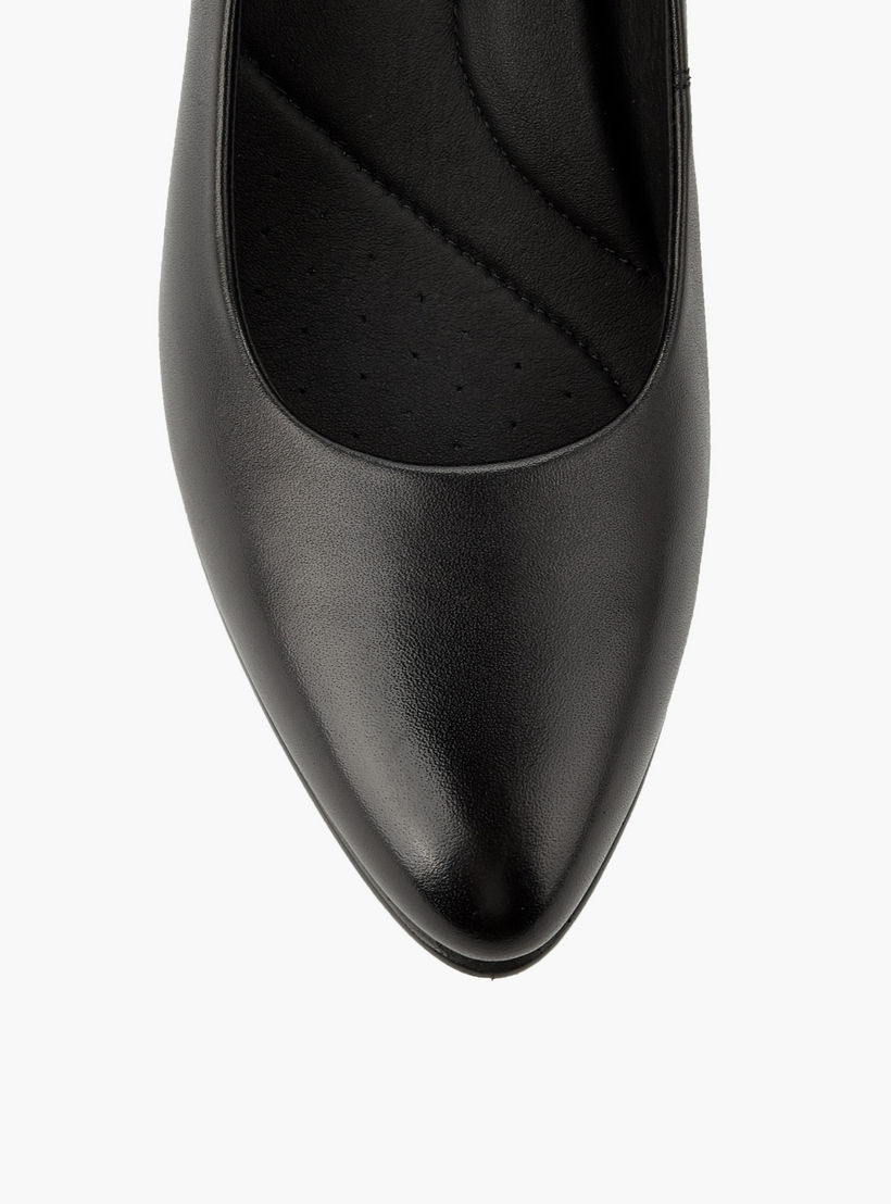 حذاء بومب جلد بكعب مخروط للنساء من لو كونفورت-women-shoes-heels-image-4