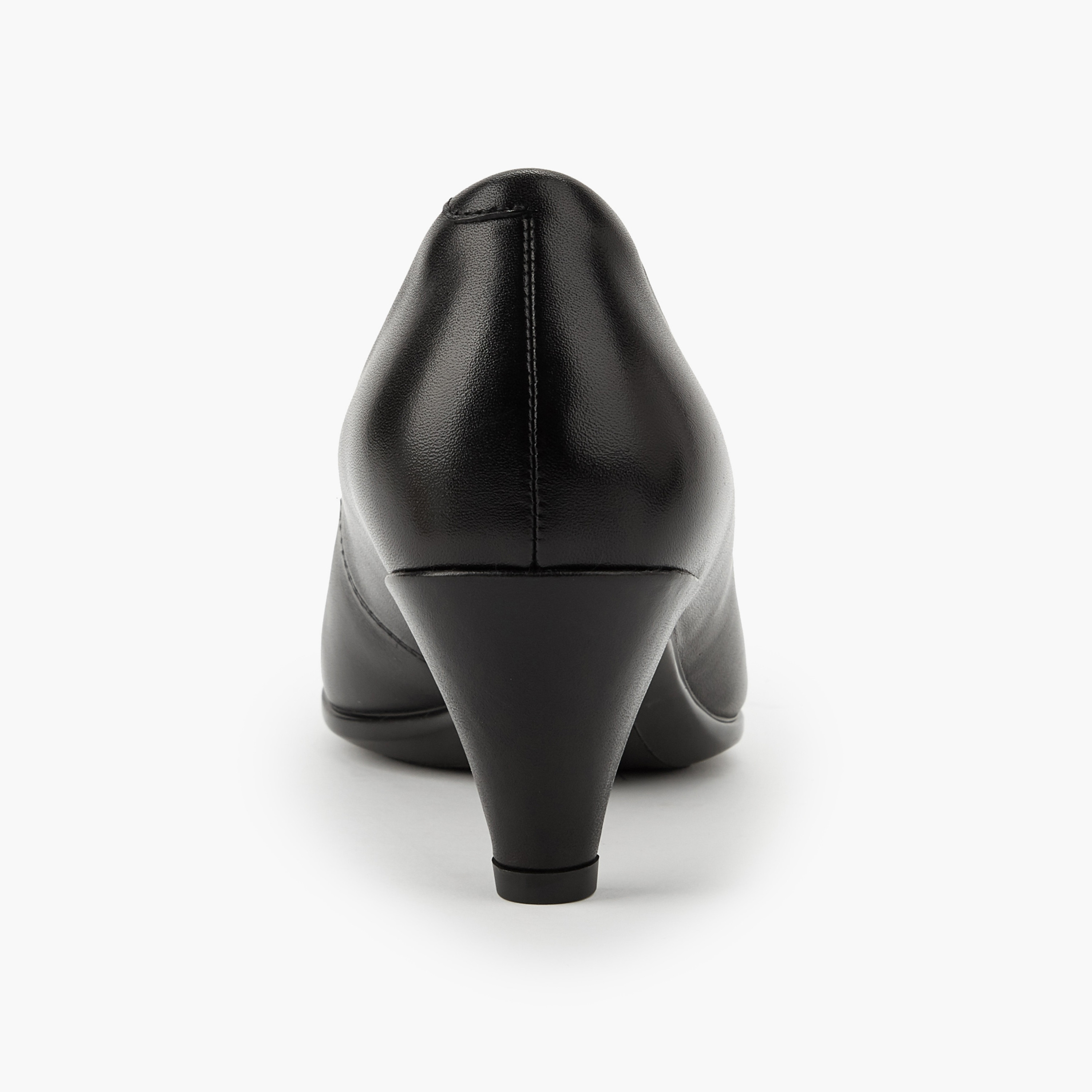 حذاء بومب جلد بكعب مخروط للنساء من لو كونفورت-women-shoes-heels-image-5