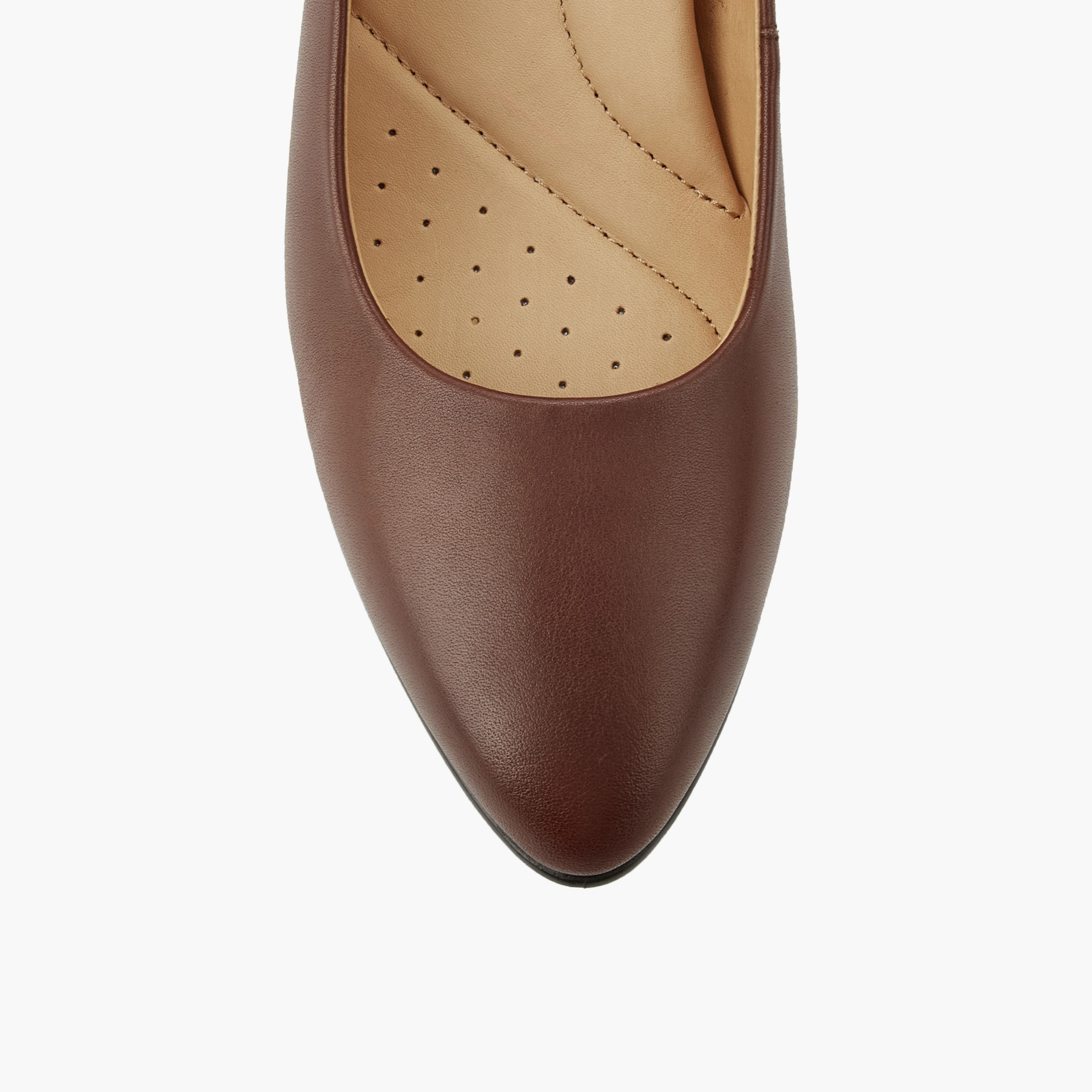 حذاء بومب جلد بكعب مخروط للنساء من لو كونفورت-women-shoes-heels-image-4