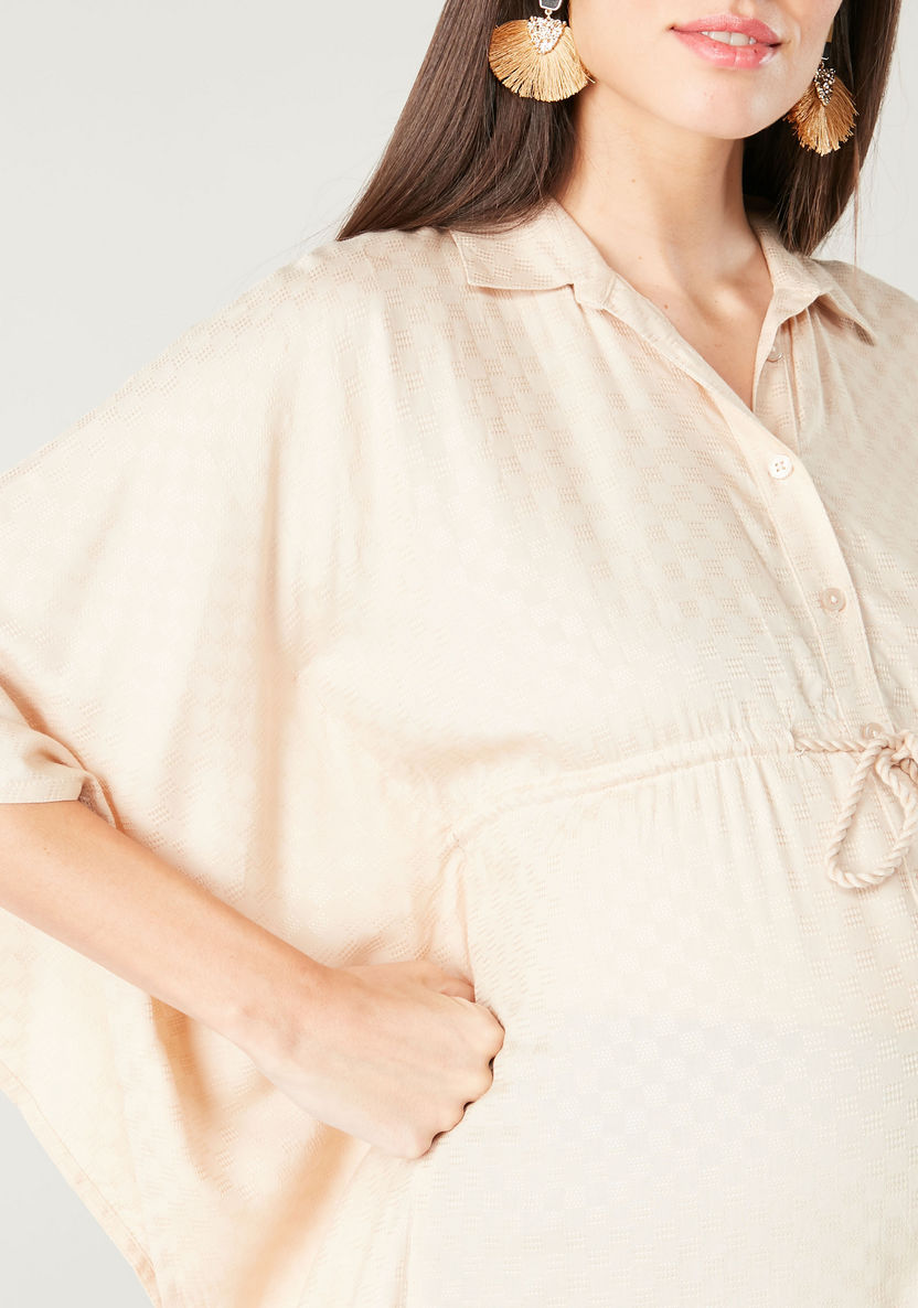 Love Mum Maternity Printed Kaftan Top with Cap Sleeves-Tops-image-2
