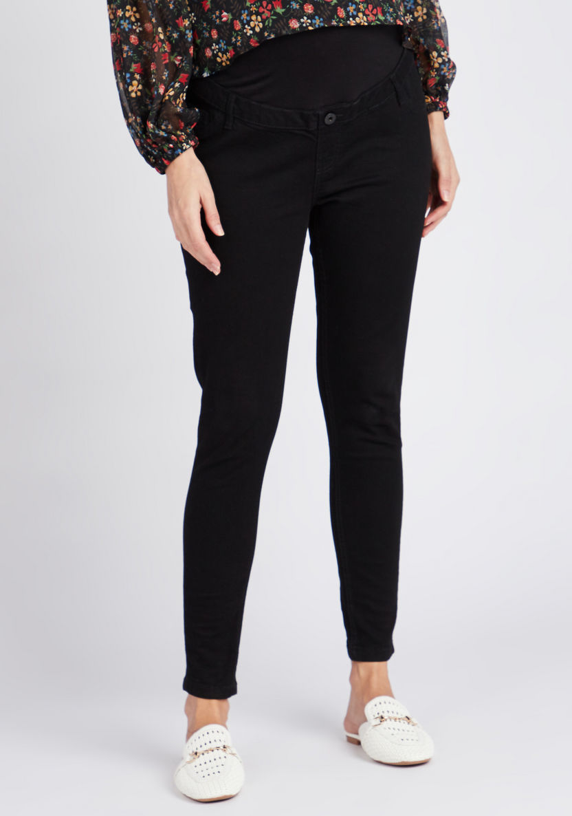 Love Mum Maternity Jeans with Pockets-Bottoms-image-0