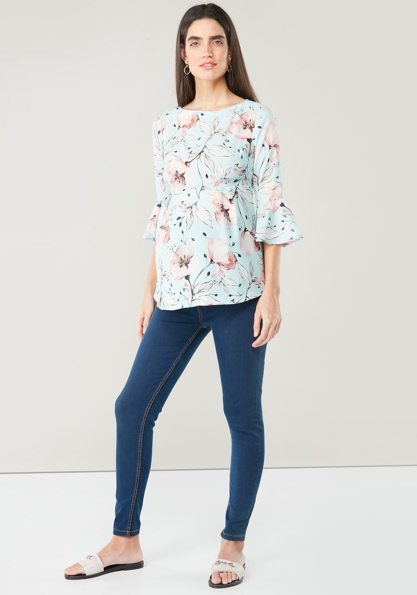 Love Mum Maternity Jeans with Pockets-Bottoms-image-0