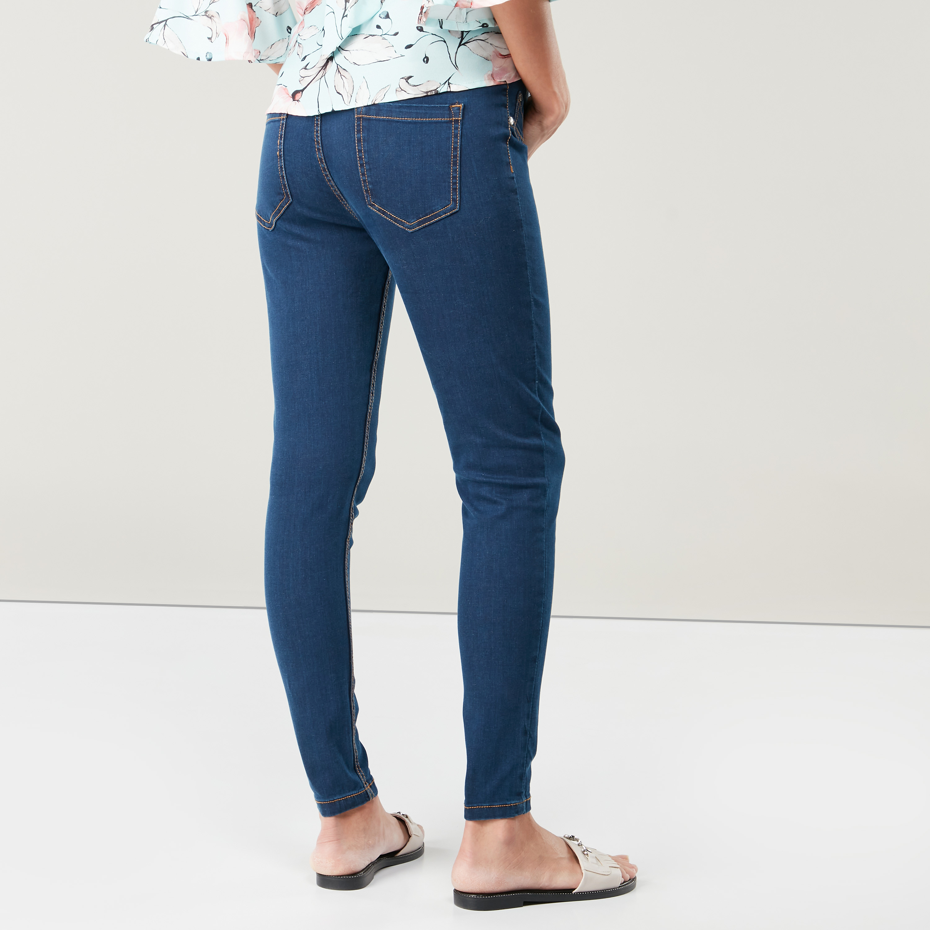 بنطلون حوامل جينز بجيوب من لاف مام-baby-maternalcare-maternitywear-image-4