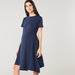 Love Mum Maternity Solid Dress with Short Sleeves-Dresses-thumbnail-0
