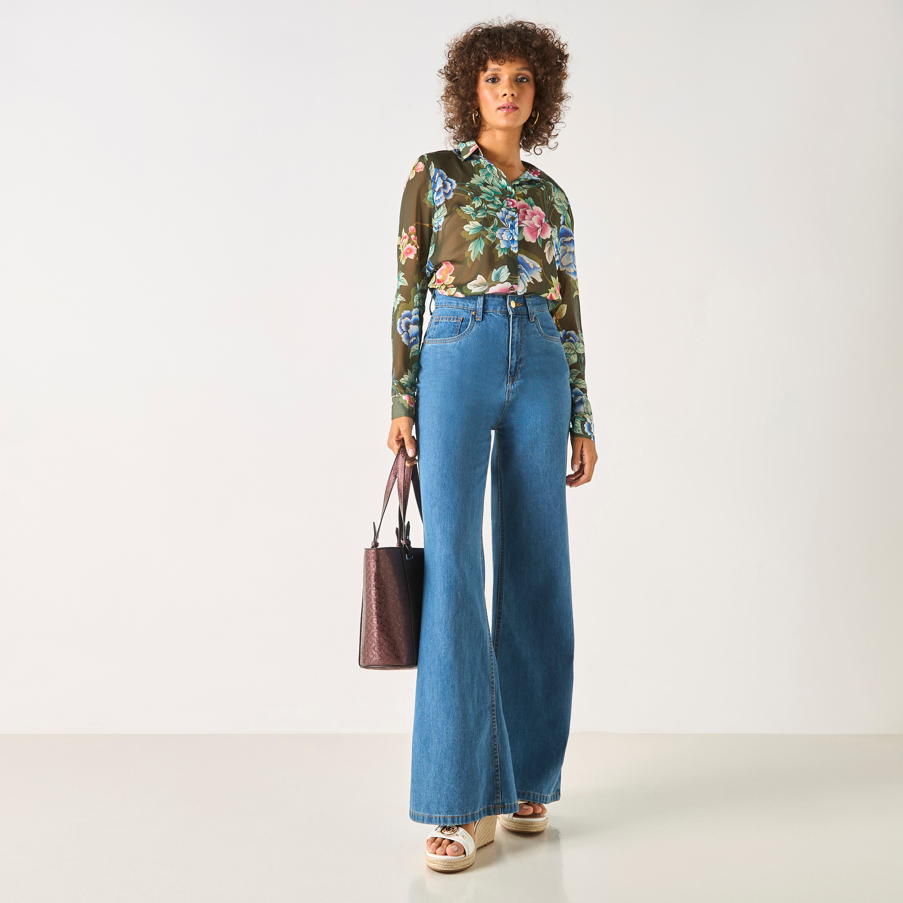 قميص بأكمام طويلة وطبعات زهرية من جيس-women-clothing-shirtsandblouses-shirts-image-2