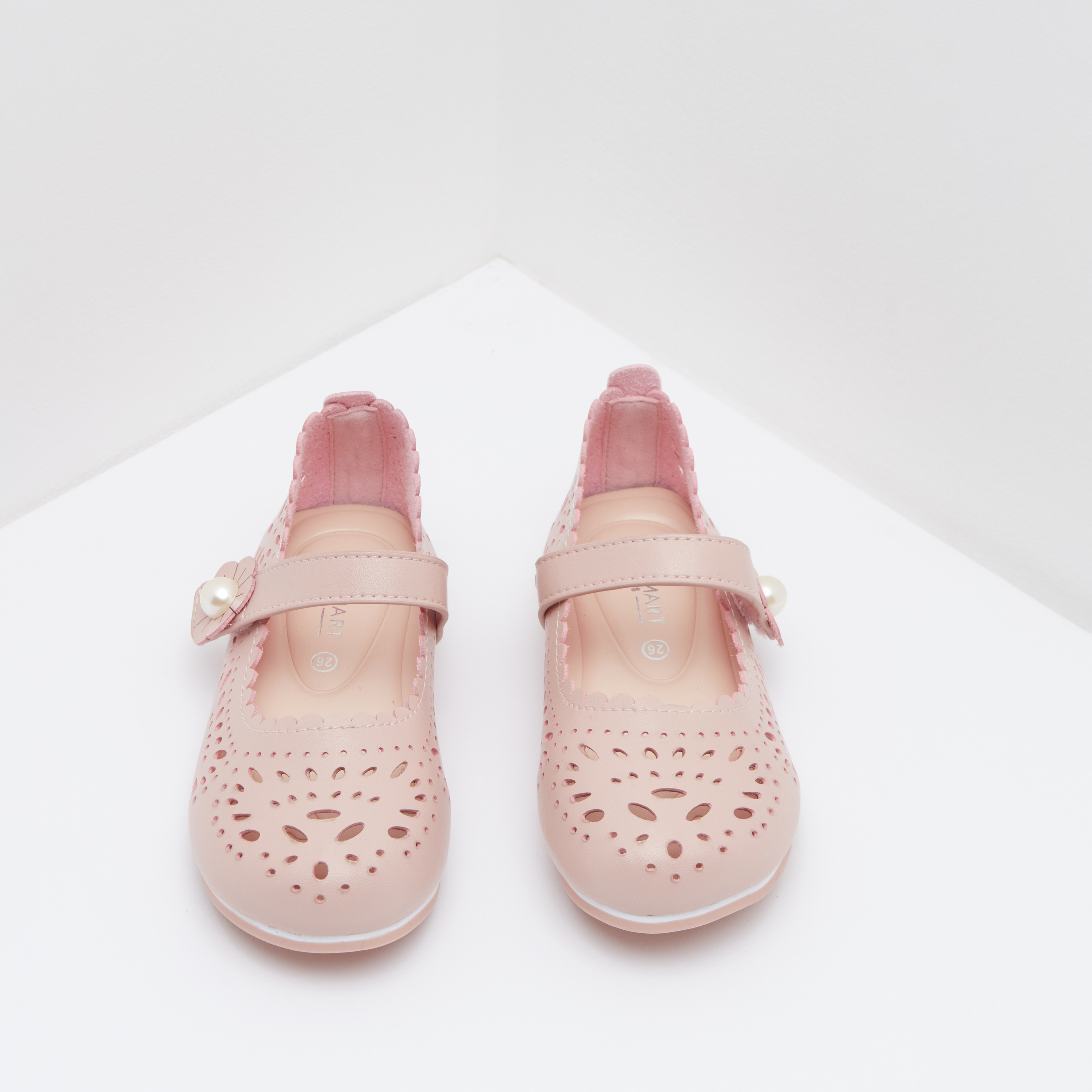 Mary Jane Shoes with Cut Out Detail and Hook and Loop Closure-baby-girls-shoes-closedshoes-image-2