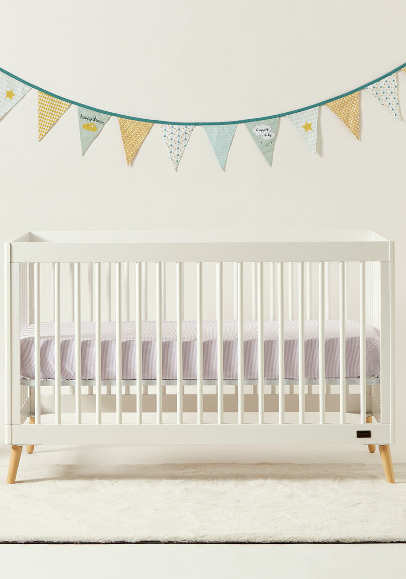Giggles Caesar Wooden Crib with Three Adjustable Heights (Up to 3 years)-Baby Cribs-image-4