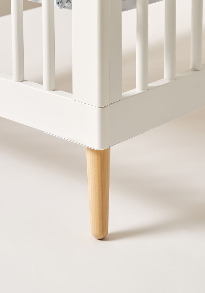 Giggles Caesar Wooden Crib with Three Adjustable Heights (Up to 3 years)-Baby Cribs-image-5