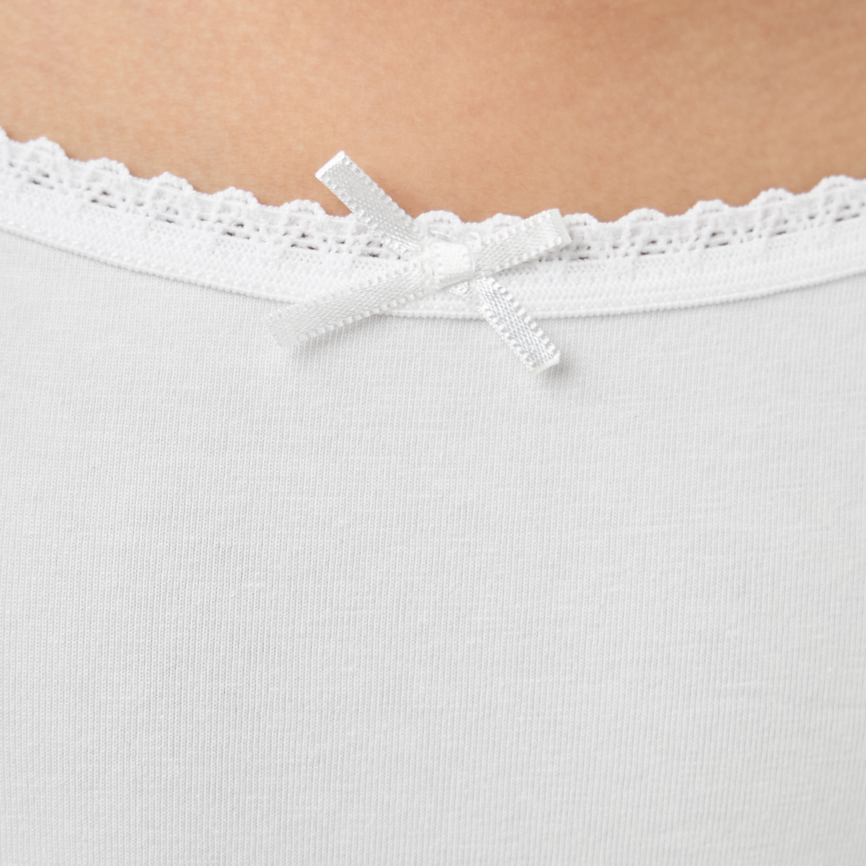 Juniors Lace Detail Camisole with Shorts-girls-clothing-innerwear-vests-image-5