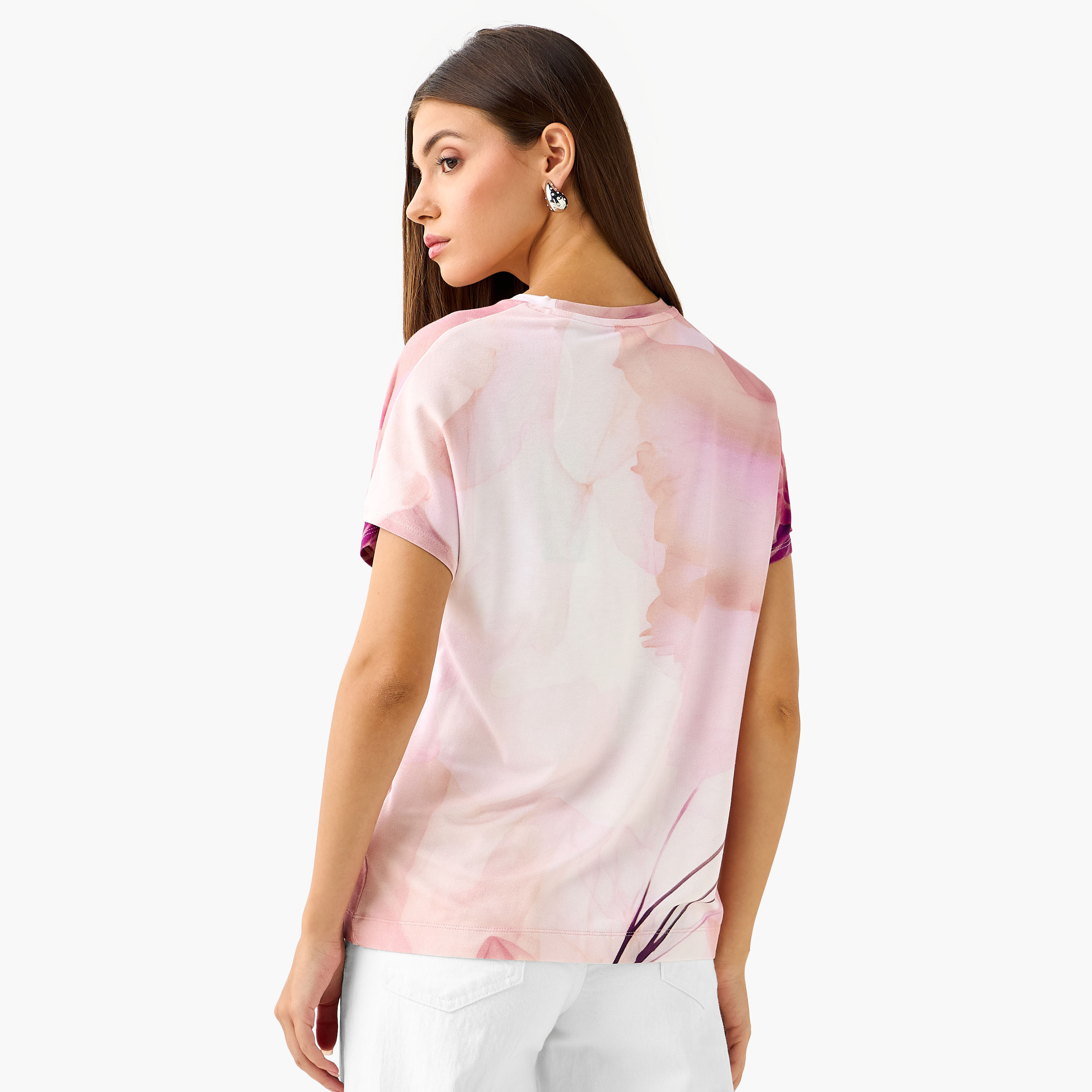 تيشيرت مزين بأكمام متمددة من جيس-women-clothing-tshirts-image-3