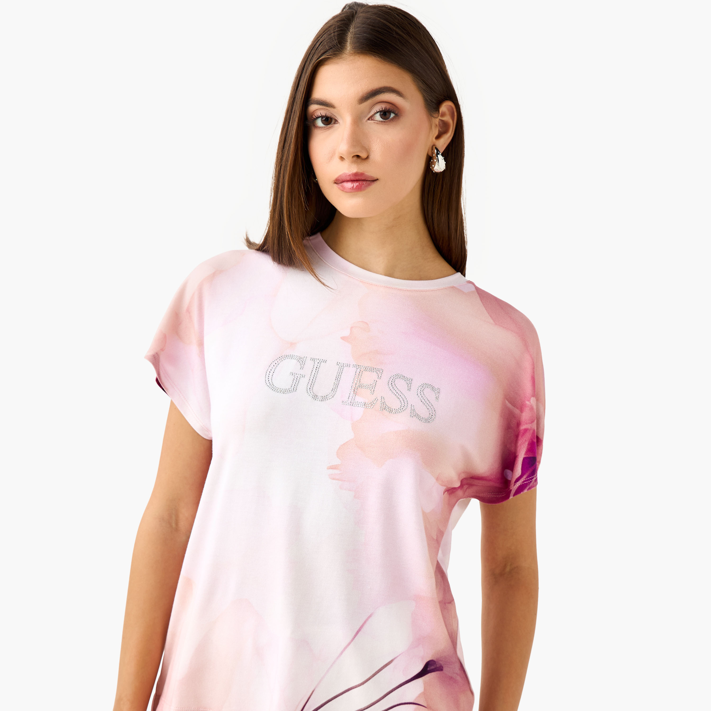 تيشيرت مزين بأكمام متمددة من جيس-women-clothing-tshirts-image-4