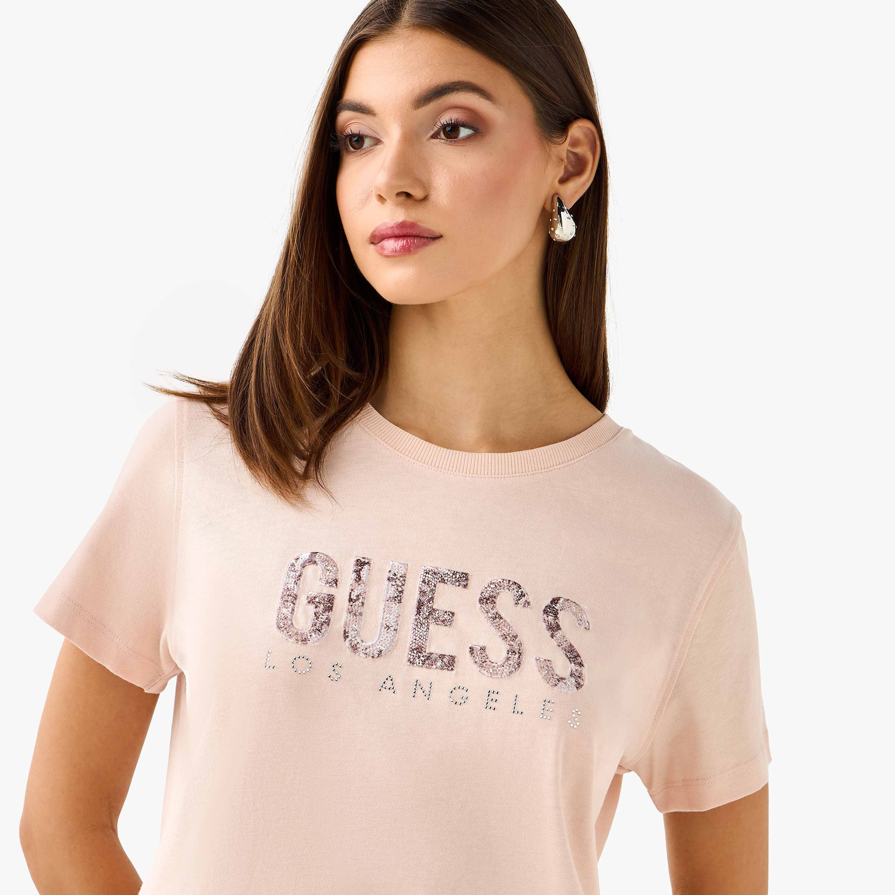 تيشيرت مزين بأكمام قصيرة من جيس-women-clothing-tshirts-image-5