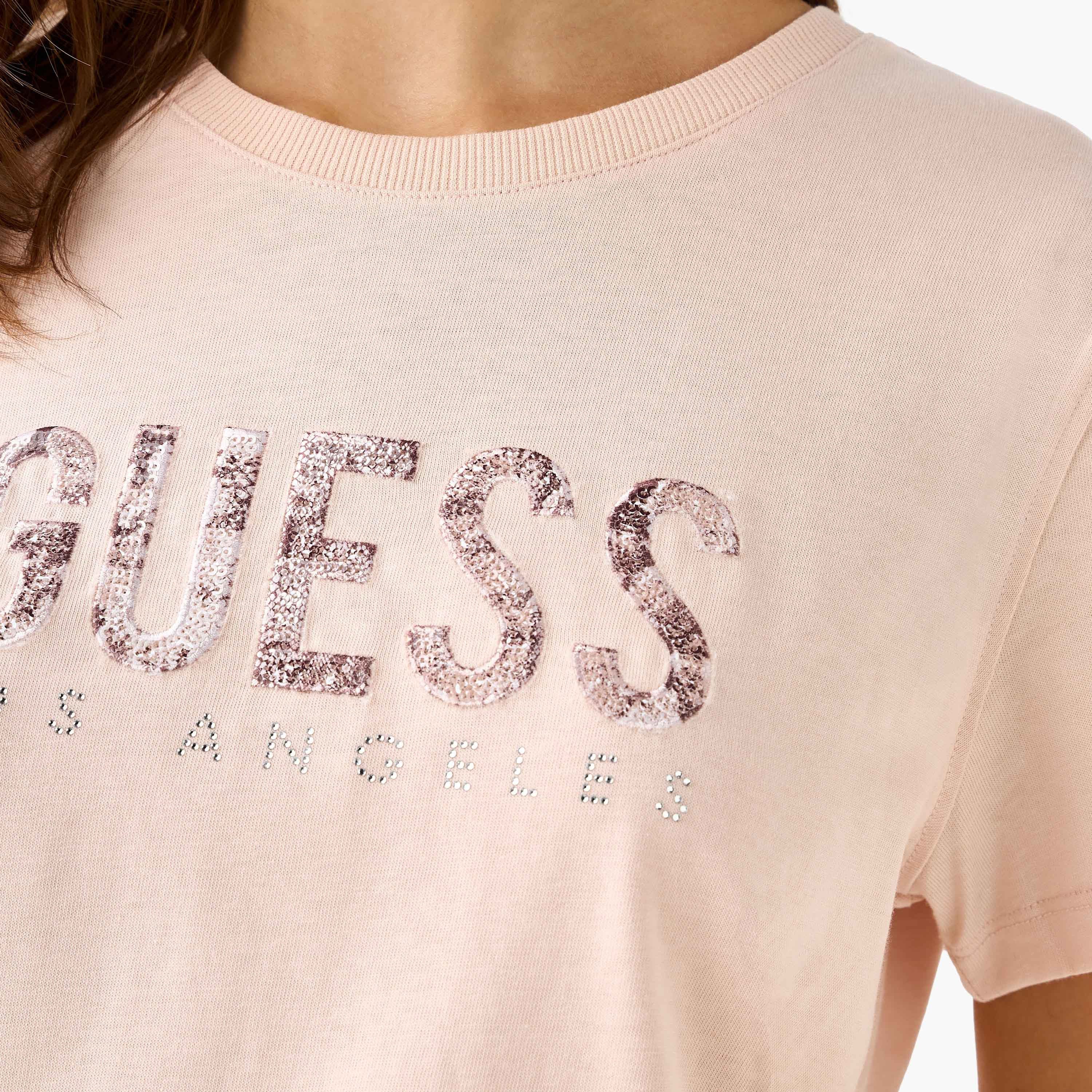 تيشيرت مزين بأكمام قصيرة من جيس-women-clothing-tshirts-image-6