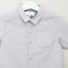 Juniors Solid Shirt with Spread Collar and Short Sleeves-Shirts-thumbnail-1