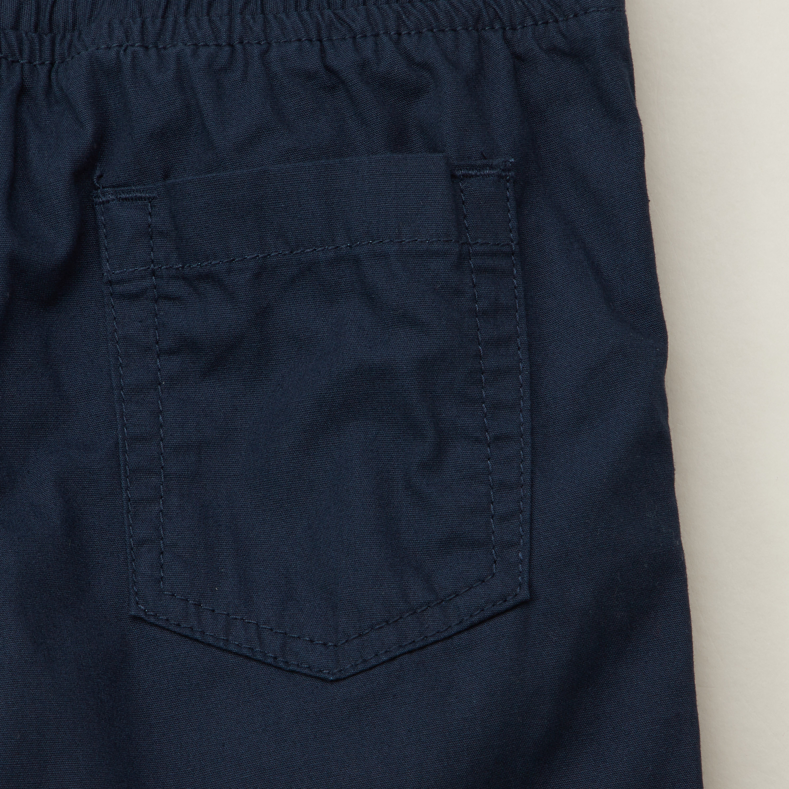 Juniors Solid Shorts with Pockets and Drawstring Closure-boys-clothing-bottoms-shorts-image-4