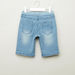 Juniors Regular Fit Denim Shorts-Shorts-thumbnail-2
