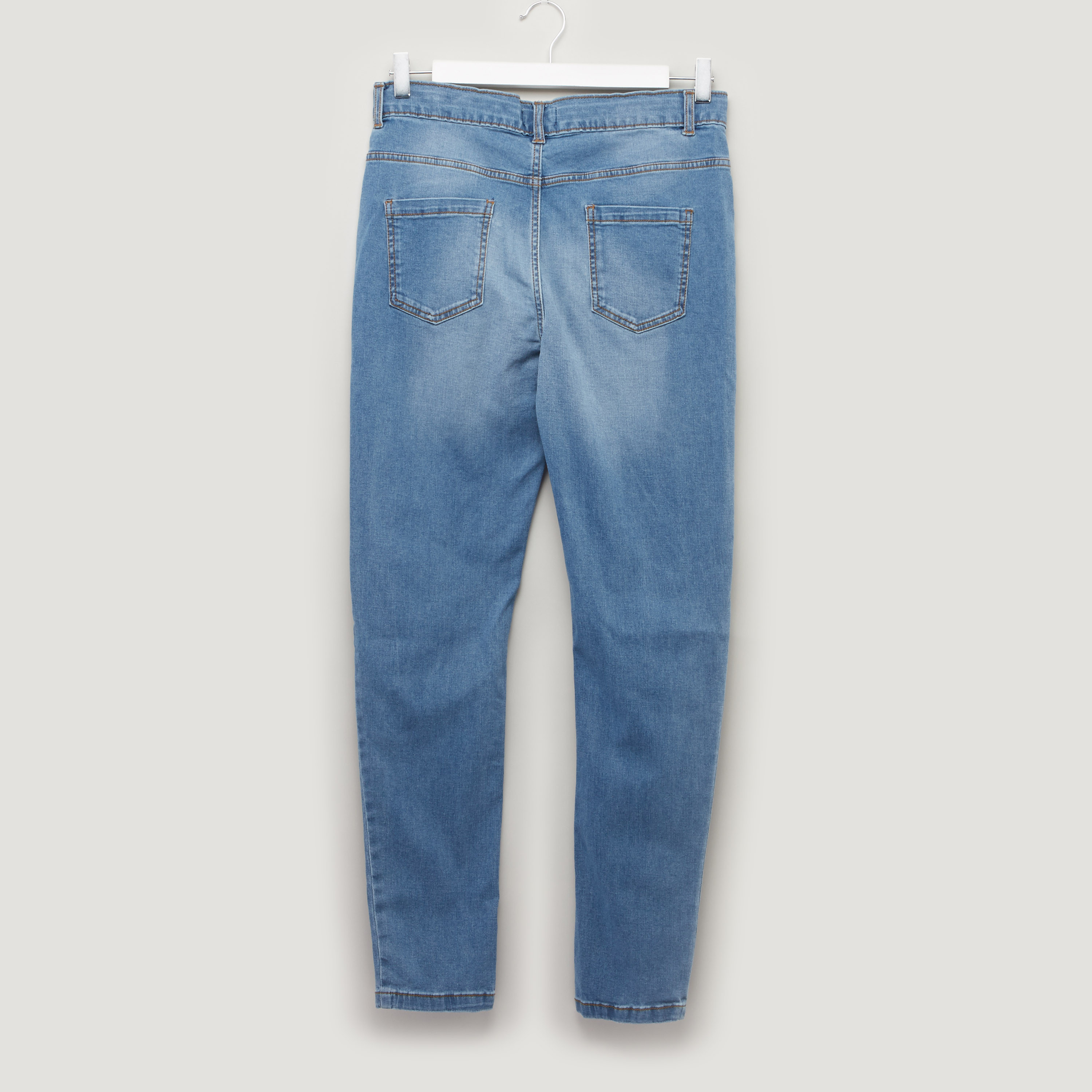 Juniors Full Length Jeans with Pocket Detail and Belt Loops-boys-clothing-bottoms-jeans-image-3