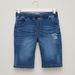 Juniors Denim Shorts with Pocket Detail and Drawstring-Shorts-thumbnail-0