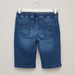 Juniors Denim Shorts with Pocket Detail and Drawstring-Shorts-thumbnail-2