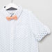 Juniors All-Over Print Shirt with Bow Applique Detail-Shirts-thumbnail-1