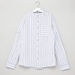 Juniors Striped Shirt with Henley Neck and Long Sleeves-Shirts-thumbnail-0