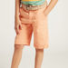 Juniors Solid Shorts with Pocket Detail and Belt Loops-Shorts-thumbnail-2