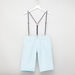 Juniors Solid Shorts with Suspenders-Shorts-thumbnail-0