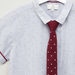 Juniors Textured Short Sleeves Shirt with Pocket Detail Shorts-Clothes Sets-thumbnail-2