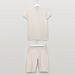 Juniors Printed Polo T-shirt and Solid Shorts Set-Clothes Sets-thumbnail-0
